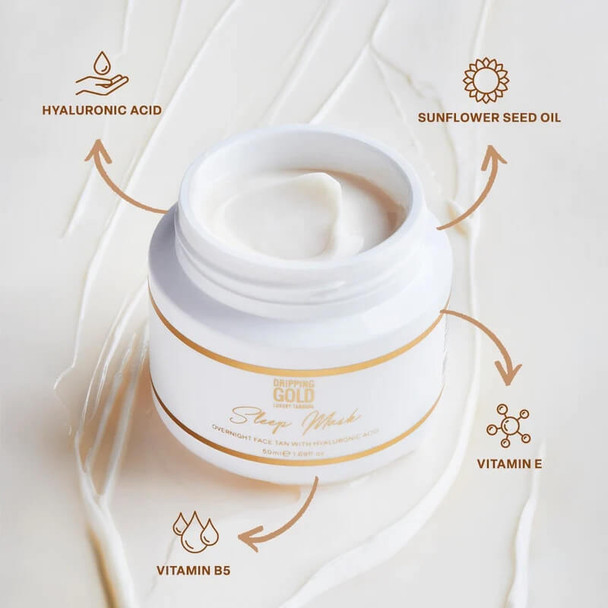 SOSU maschera per dormire viso abbronzante 50ml circa