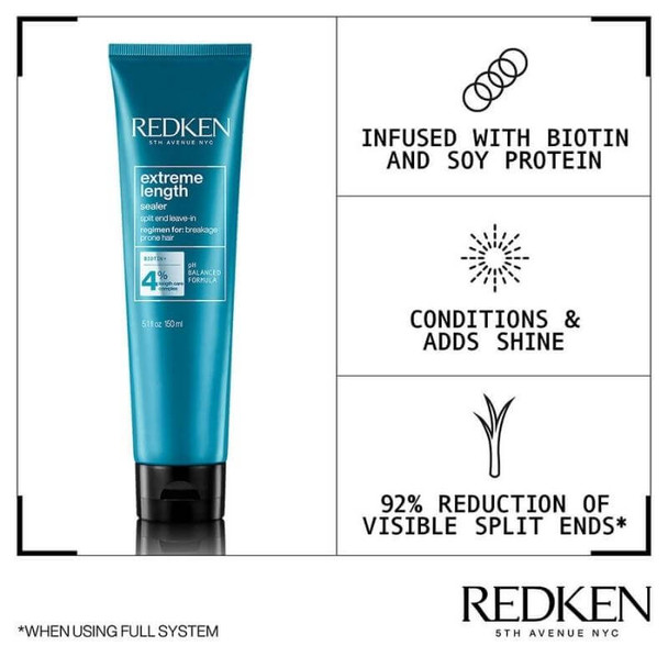 Redken tratamiento longitud extrema 150ml aproximadamente