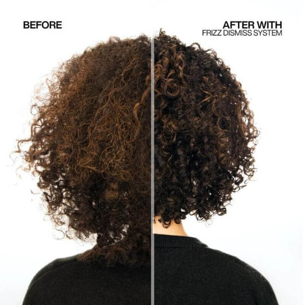 Redken Frizz Dismiss Instant Deflate Oil in Serum 125ml Before/After