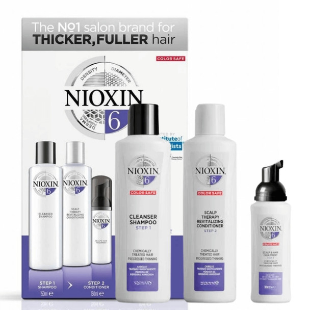 Nioxin - Kit de sistema 6 (dilución, media a gruesa)