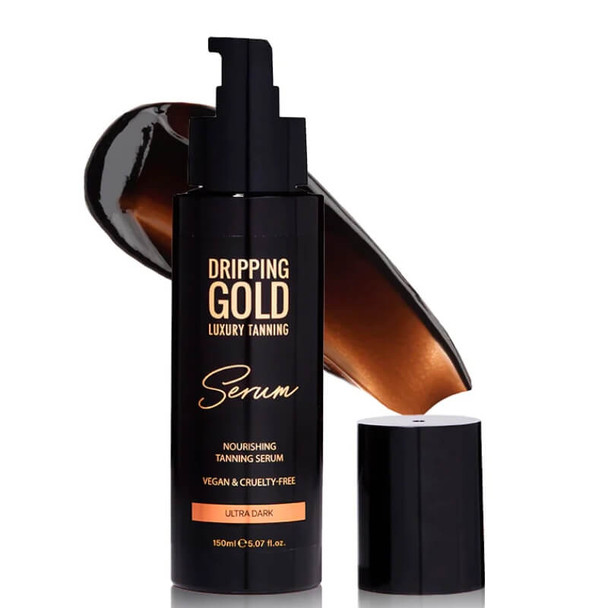 Goteo de suero bronceador de lujo dorado 1