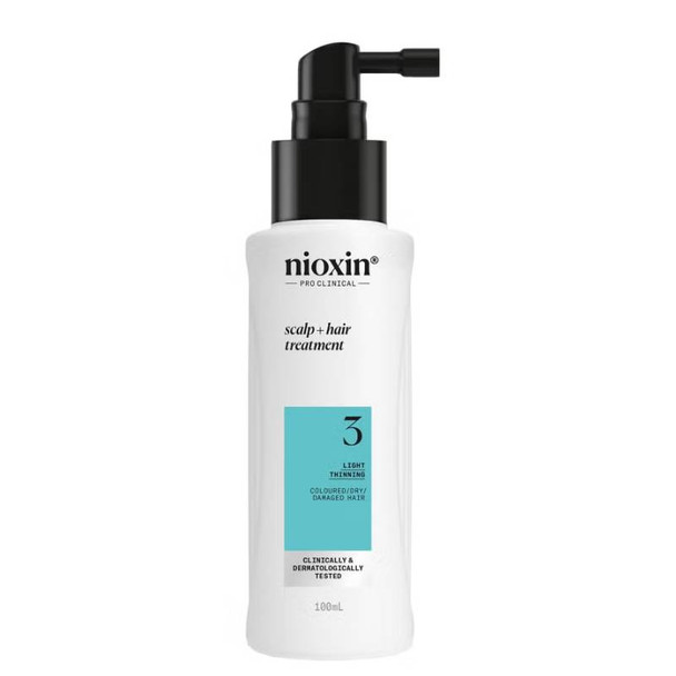Nioxin Scalp + Hair Thickening System 3 Leave on Treatment 100ml Nioxin Scalp + Hair Thickening System 3 Leave on Treatment 100ml