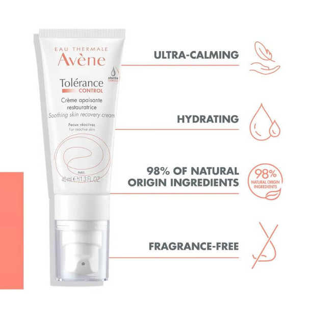 Avène tolerantiecontrole verzachtende herstelcrème 40ml levensstijl 1