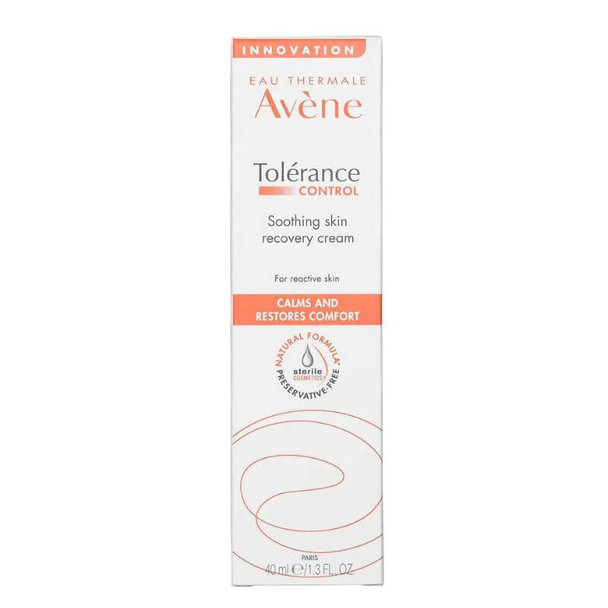 Avène Tolerance Control Soothing Recovery Cream 40ml Box