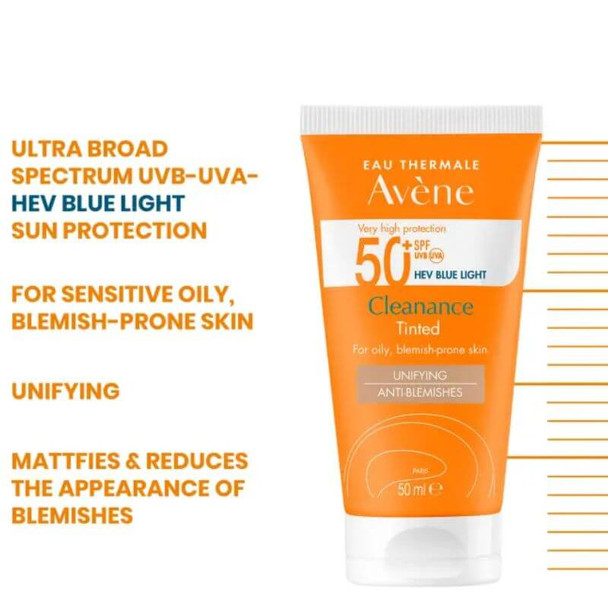 Avène AV Cleanance colorato SPF50+ 50ml stile di vita 1