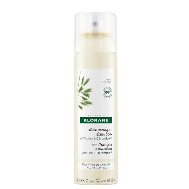 Klorane Shampoo Seco com Leite de Aveia em Spray (todos os tipos de cabelo)