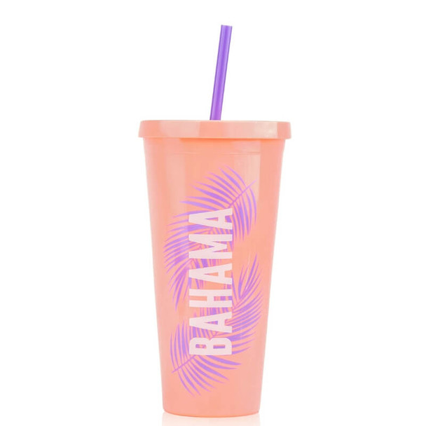 Bahama Skin Reusable Cup - Coral