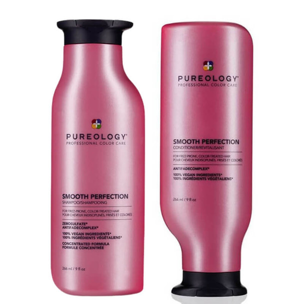 Conjunto de shampoo e condicionador Pureology Smooth Perfection para cabelos secos