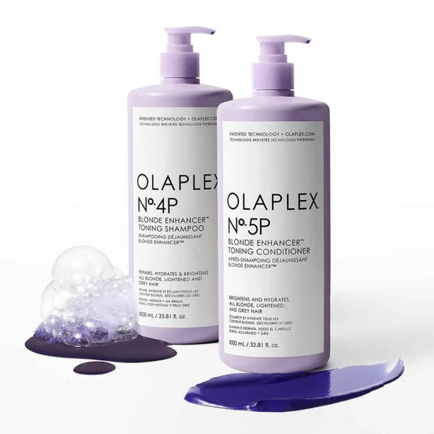 Olaplex Nr. 4p Blonde Enhancer Toning Shampoo 1 Liter Live 2