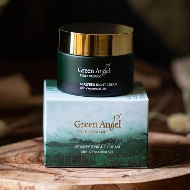 Green Angel Essential Oils & Seaweed Night Cream 30ml Lifestyle 1