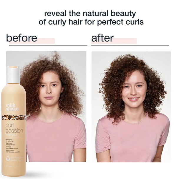 Milkshake Curl Passion Shampoo 300ml Before/After
