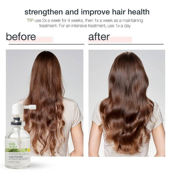 Milkshake Energizing Scalp Treatment 30ml Before/After