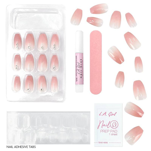 L.A. Girl Nail Tips Luxe Shine Nail Fave Artificial Nail Tips - Contents