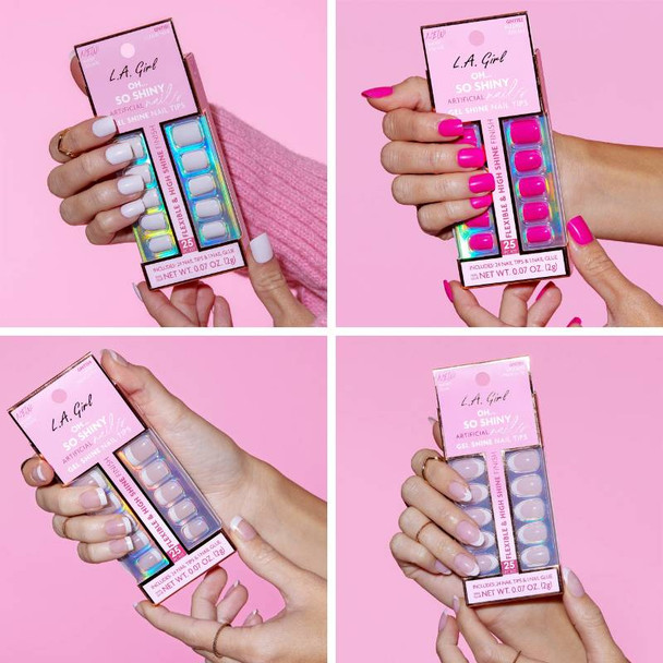 L.A. Girl Nail Tips Oh...So Shiny Artificial Nail Tips - Swatches