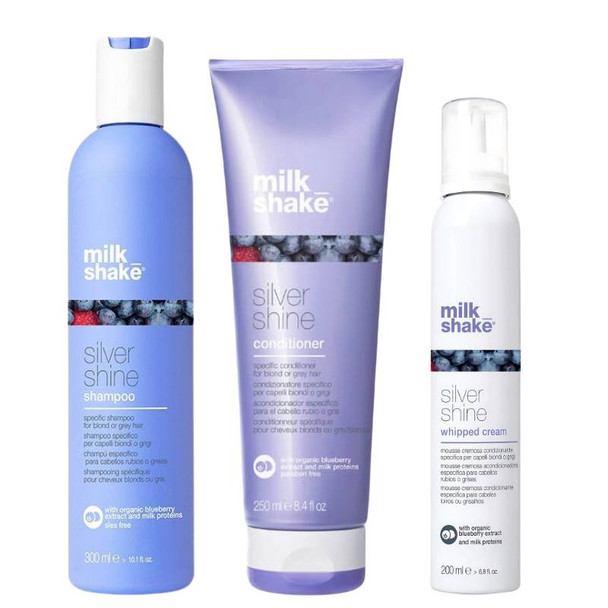 Milkshake Silver Shine Shampoo, Conditioner & Whipped Cream Trio