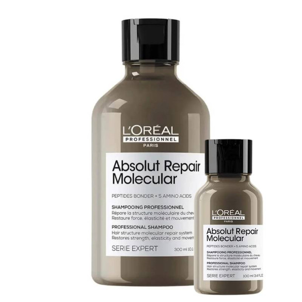 L'Oréal Professionnel Serié Expert Absolut Repair Molecular Shampoo 300ml + FREE 100ml Mini