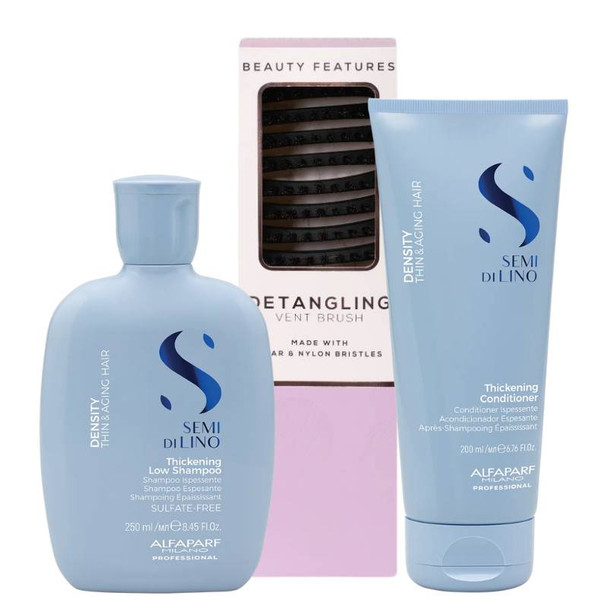 Alfaparf Density Shampoo & Conditioner Duo with FREE Vent Hairbrush