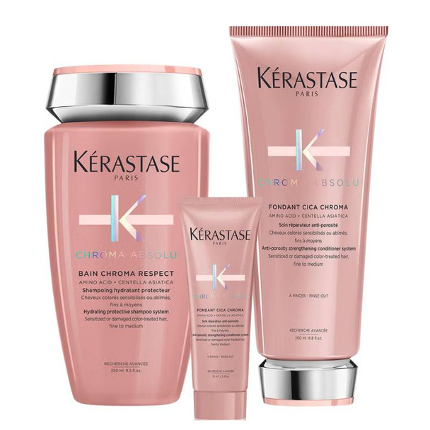 Kerastase Chroma Absolu Bain Riche Shampoo 250ml + Chroma Absolu Conditioner 200ml + FREE 75ML Conditioner