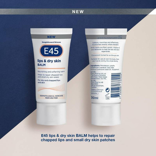 E45 Lips & Dry Skin Balm 30ml 2