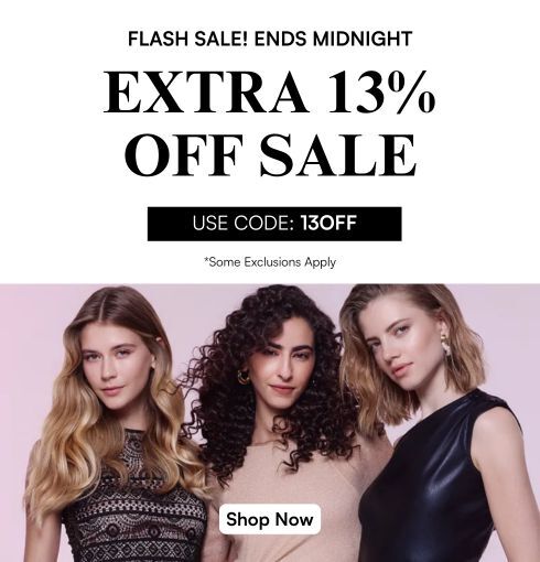 🎉 Flash Alert! 🎉 Grab an EXTRA 13% OFF everything at BeautyFeatures NOW! Use code: 13OFF before midnight! 🕛✨ #BeautyDeal #FlashSale #ShopTillYouDrop