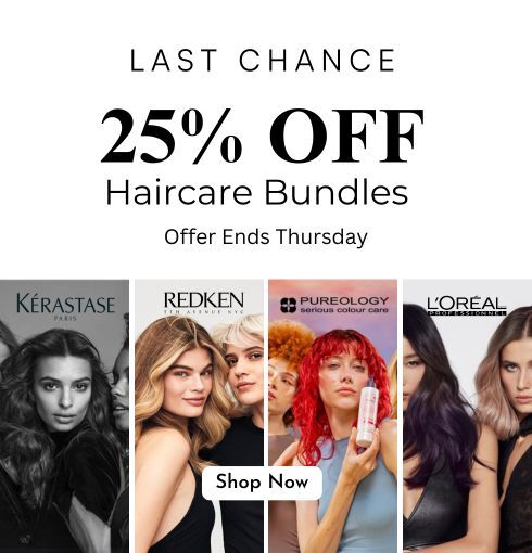 💆♀️✨ Last chance alert! Dive into silky, stunning hair with 25% OFF on haircare bundles from BeautyFeatures! Brands like Kérastase, Redken, Pureology, and L'Oréal are calling your name! Hurry, offer ends Thursday! 🏃♀️💨 #HairGoals #BeautySale