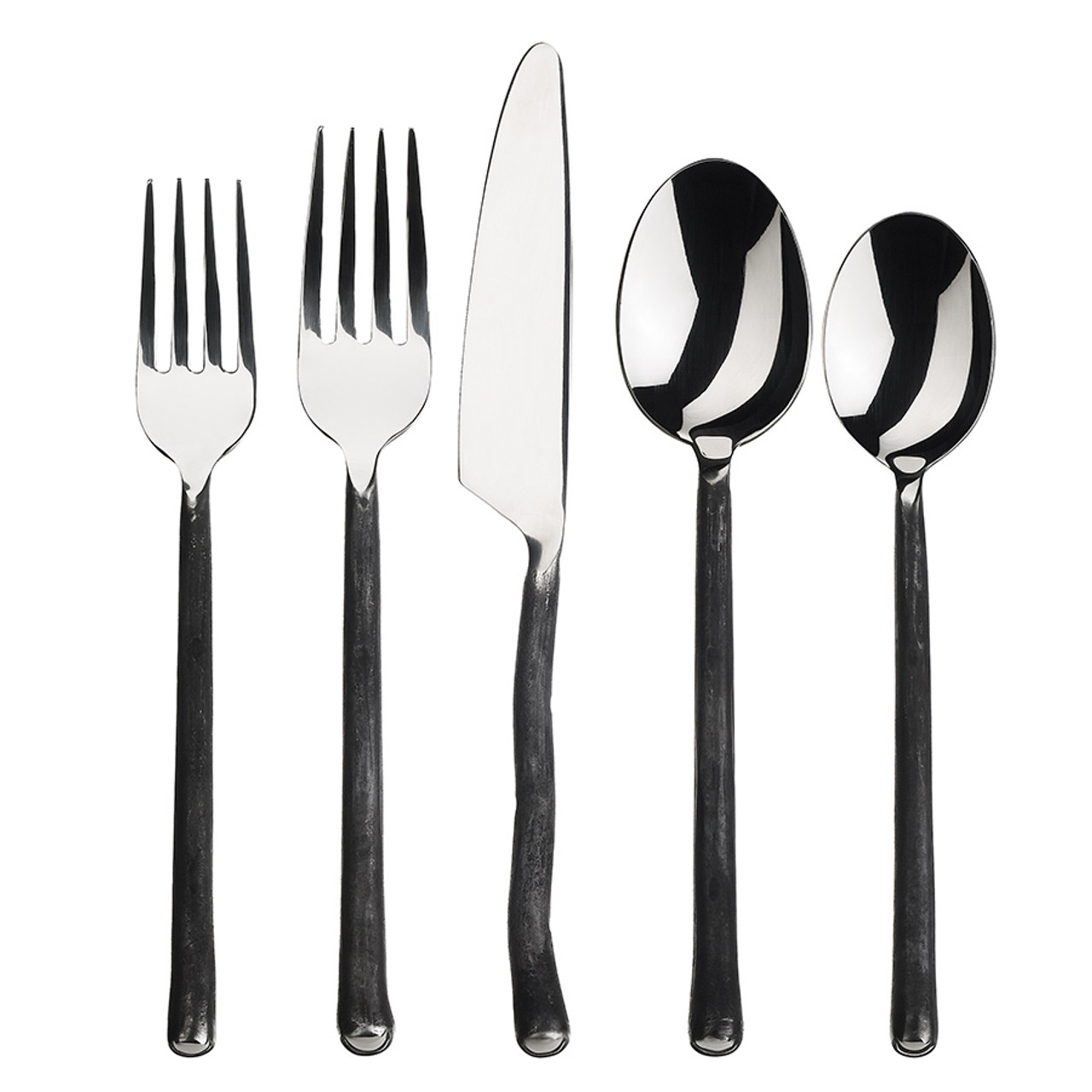 Matte Black Simple Things 5-pc. Flatware Set