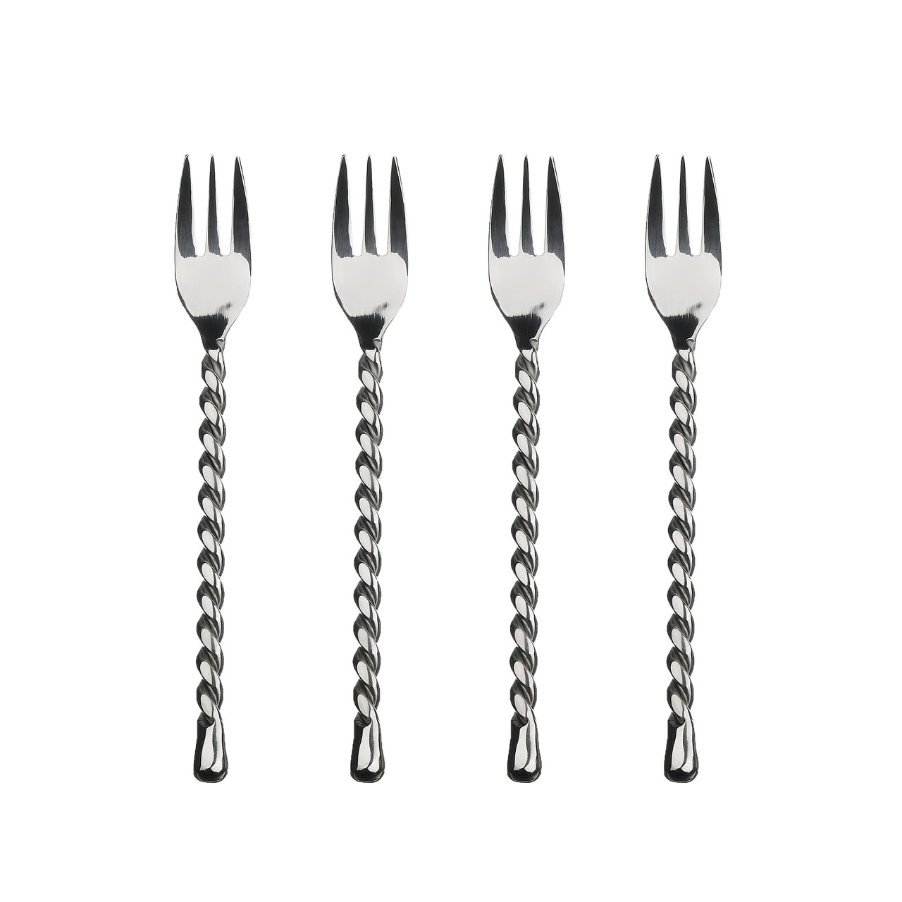 Silver Tear - 4 piece cocktail fork set