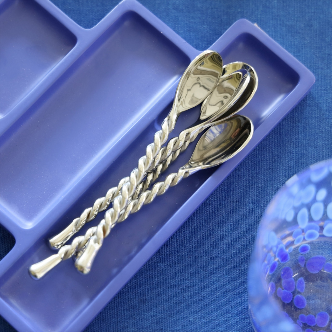Silver Tear - 4 piece minispoon set