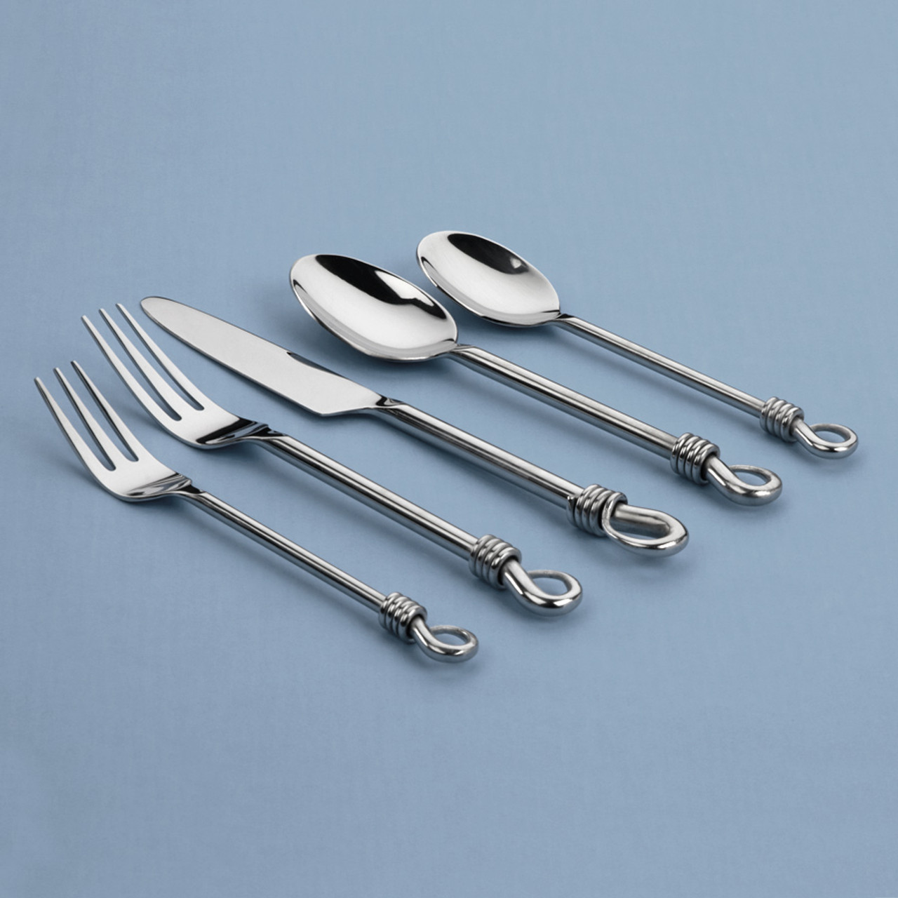 Gourmet Settings Twist 20-Piece Flatware Set