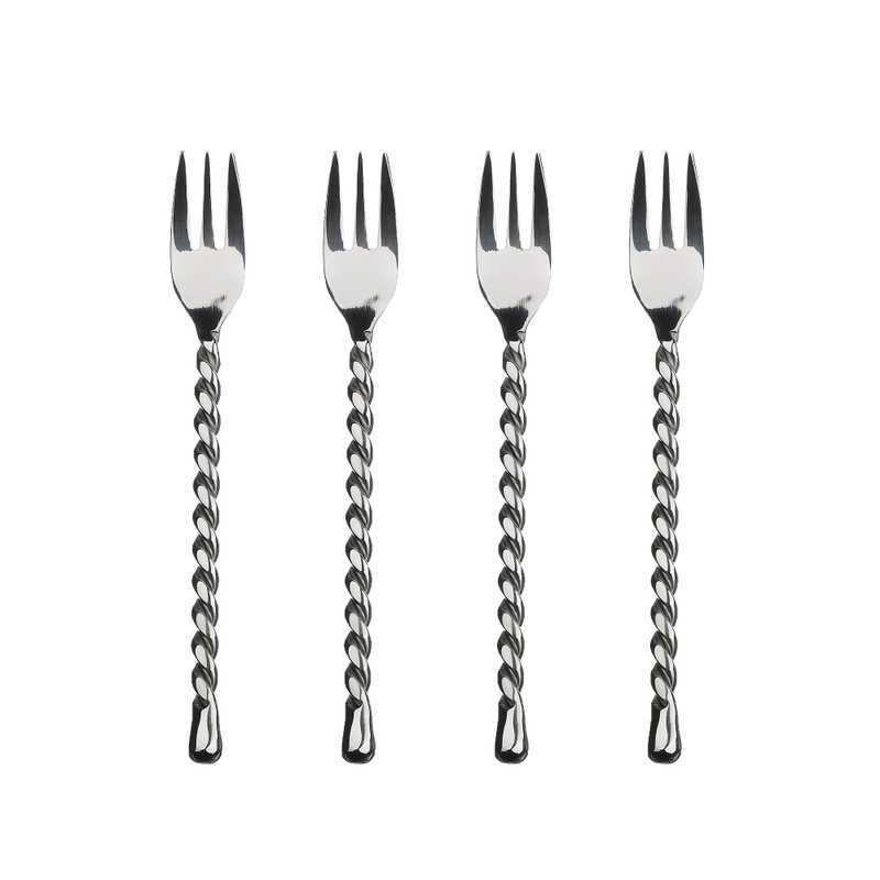 Silver Tear - 4 piece cocktail fork set