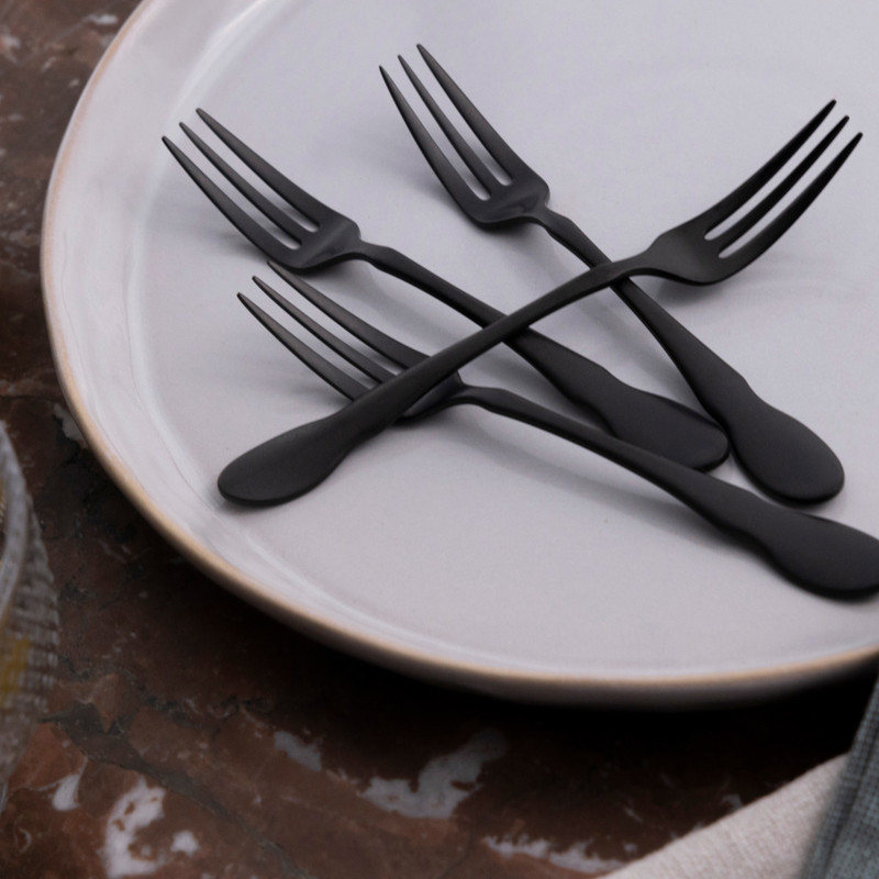 Ebony - 4 piece cocktail fork set