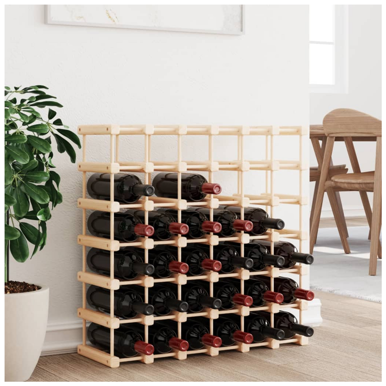 Vidaxl Wine Rack For 120 Bottles Solid Pine Wood