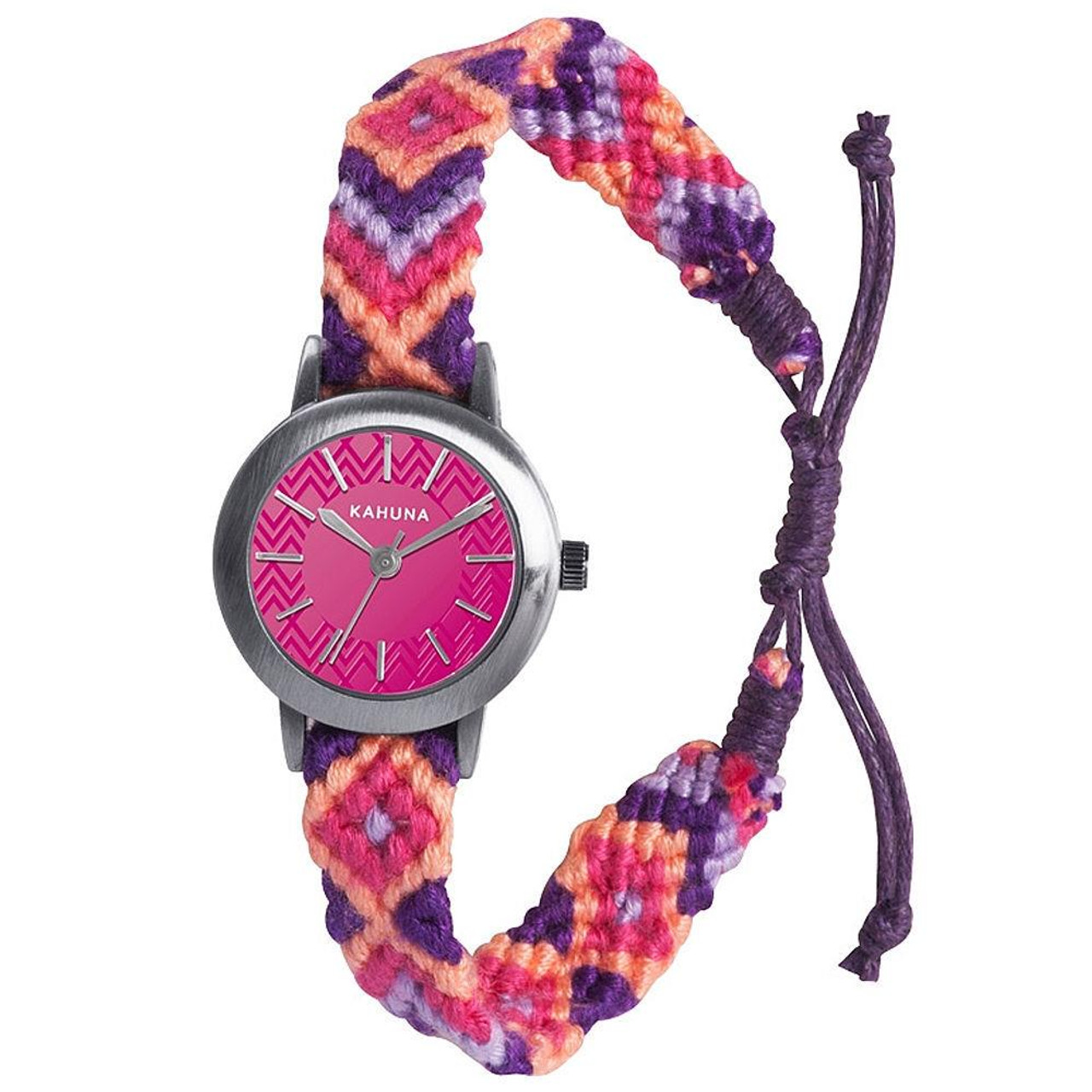 Kahuna Ladies Beaded Cuff Watch | Freemans ❤ liked on Polyvore featuring  jewelry, watches, cuff watches, bead jewellery, … | Beaded watches, Cuff  watch, Beaded cuff