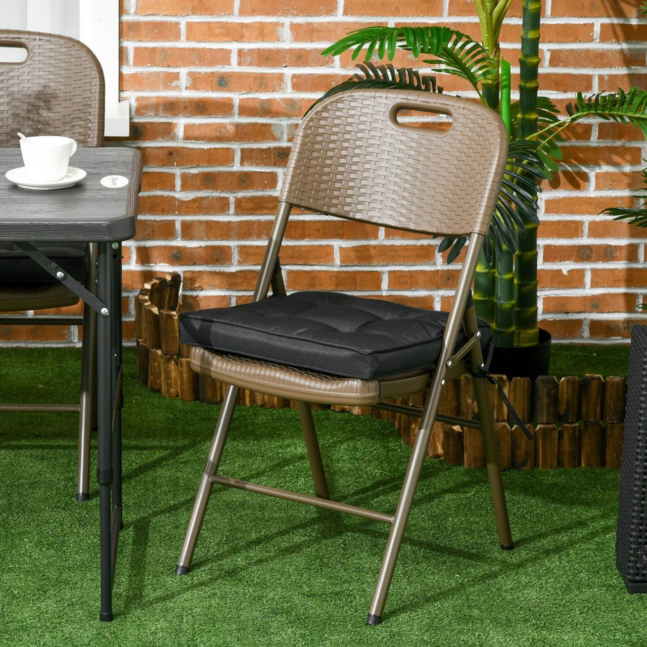 40 x 40cm Garden Seat Cushion with Ties Replacement Dining Chair