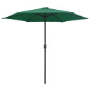 Outdoor Parasol with Aluminium Pole - 270x246cm - green,sand white,anthracite,taupe,bordeaux red,terracotta,black,azure blue