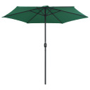 Outdoor Parasol with Aluminium Pole - 270x246cm - green,sand white,anthracite,taupe,bordeaux red,terracotta,black,azure blue