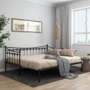 Pull-out Sofa Bed Frame - Metal - 90x200cm - grey,black,white