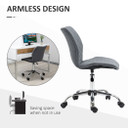 Ergonomic Mid Back Office Chair 360 Swivel Height Adjustable Home Office Grey