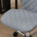 Ergonomic Mid Back Office Chair 360 Swivel Height Adjustable Home Office Grey