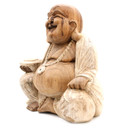 Happy Buddha - Whitewash 40cm