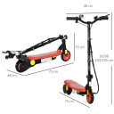 HOMCOM Electric Scooter for Kids - Red