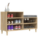 Shoe Cabinet Sonoma Oak 102x36x60 cm Engineered Wood