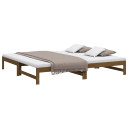 Pull-out Day Bed Honey Brown 2x(80x200)cm