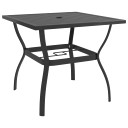 3 Piece Garden Dining Set - Textilene and Steel - 140cm or 190cm Table