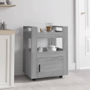 Kitchen Trolley Grey Sonoma 60x45x80 cm Engineered Wood