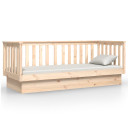 Day Bed 75x190 cm Solid Wood Pine