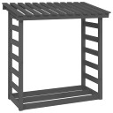 Firewood Rack Grey 108x64.5x110cm