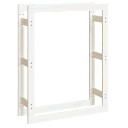 Firewood Rack White 80x25x100cm