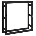 Firewood Rack Black 100x25x100cm