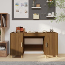 vidaXL Desk Brown Oak 140x50x75 cm Engineered Wood